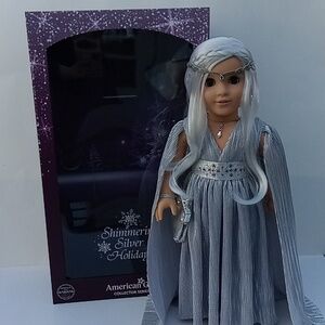 American Girl 2023 Shimmering Silver Holiday Collector Series Doll
